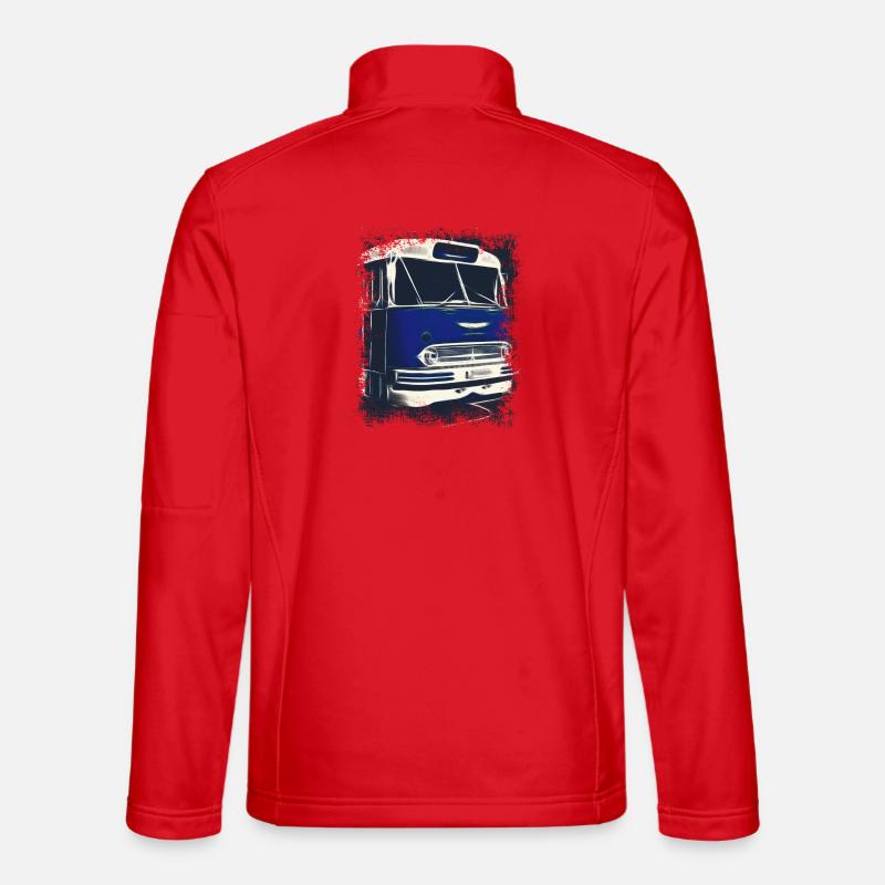 Ikarus 55 Bus - Unisex Softshelljacke - Rot