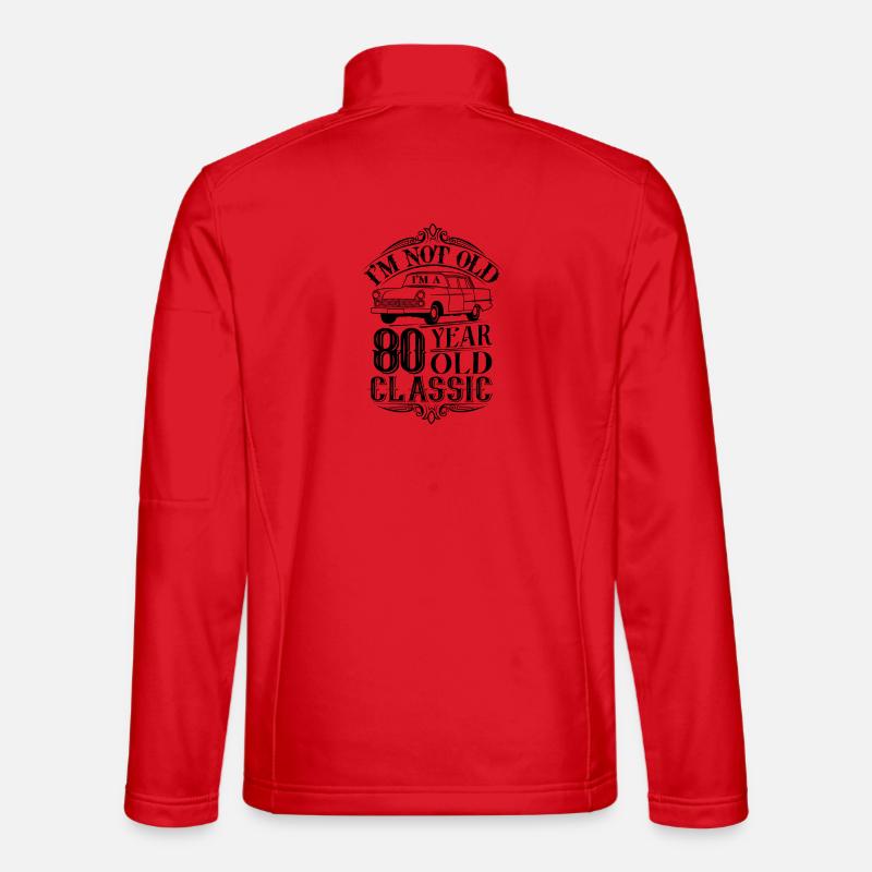 80th Birthday Classic - Unisex Softshell Jacket - red