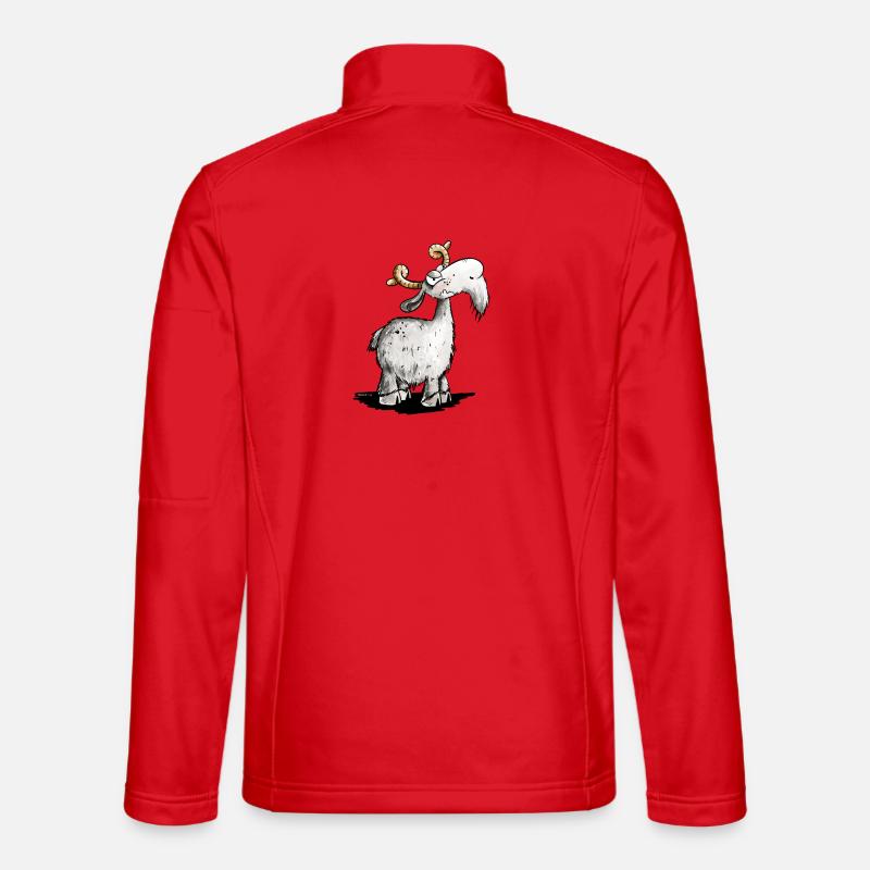 Ziegen Bock I Ziege I Nö Statement - Unisex Softshelljacke - Rot