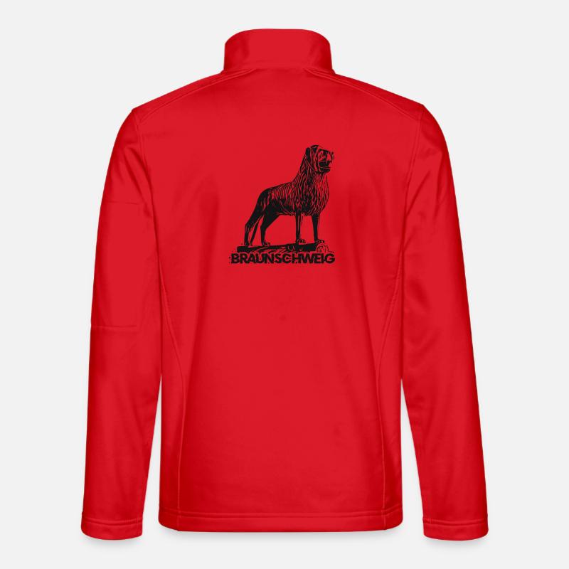 Braunschweig Lejon - Softshelljacka unisex - röd