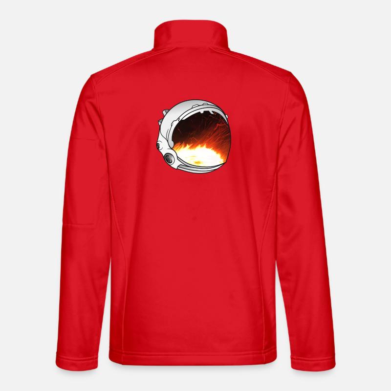 Astronaut Helmet Artwork Unisex Softshell Jacket