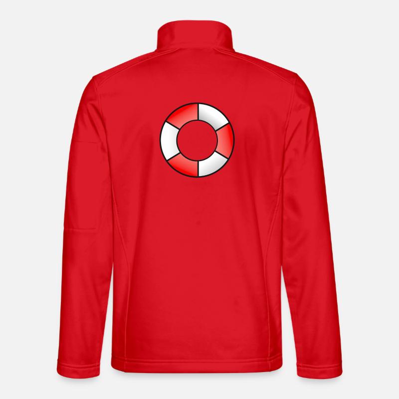 Lifebuoy Red White - Unisex Softshell Jacket - red
