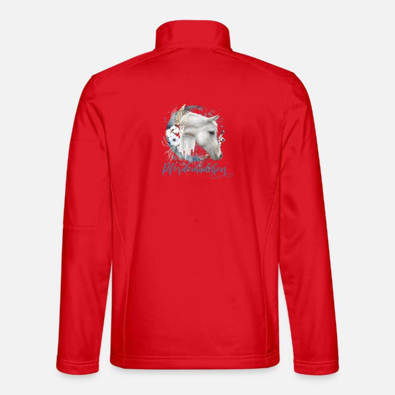 Pferdemädchen Pferde Geschenk Unisex Softshelljacke