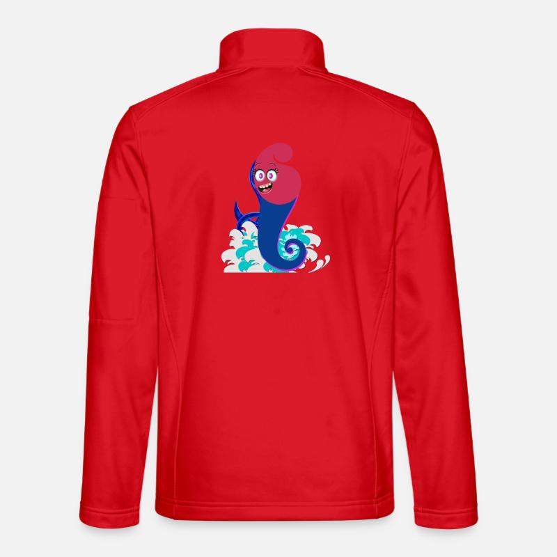 Surfy Spiral Spirit - Unisex Softshell Jacket - red