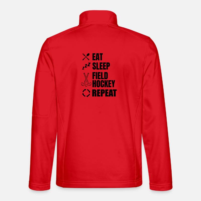 Field Hockey Daily Routine - Unisex Softshell Jacket - red