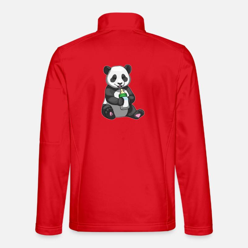 Panda Biberon de lait pour bébé Veste en tissu softshell Unisexe