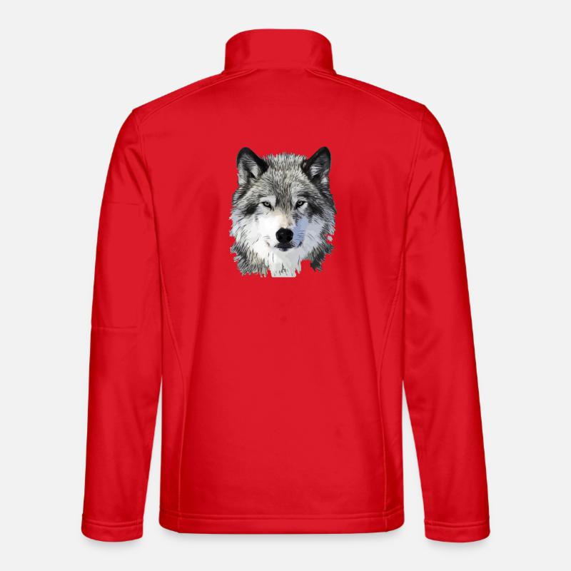 The Wolf - Unisex Softshell Jacket - red