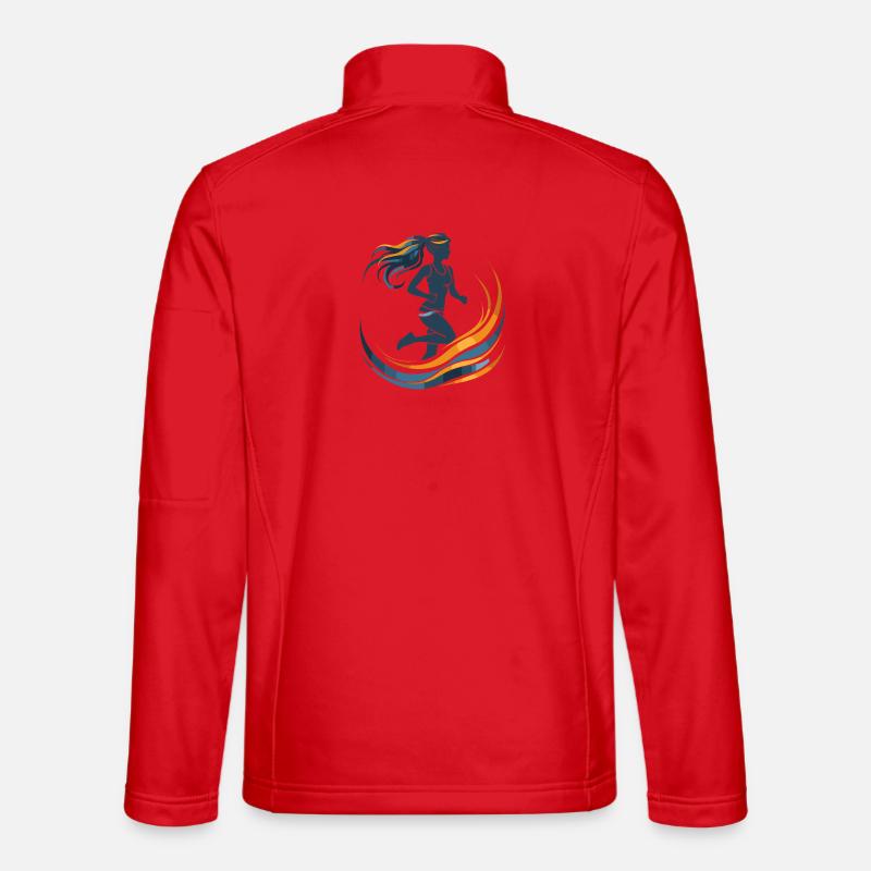 Graphic Runner - Unisex Softshell Jacket - red