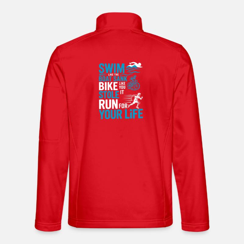 Triathlon-Anzug - Triathlet im Training Unisex Softshelljacke
