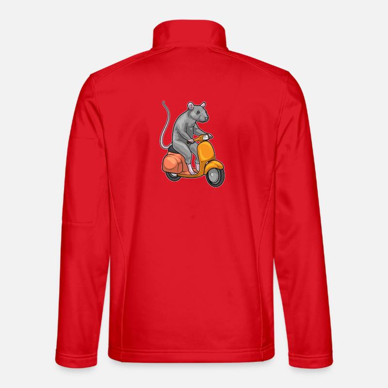 Ratte Motorroller - Unisex Softshelljacke - Rot