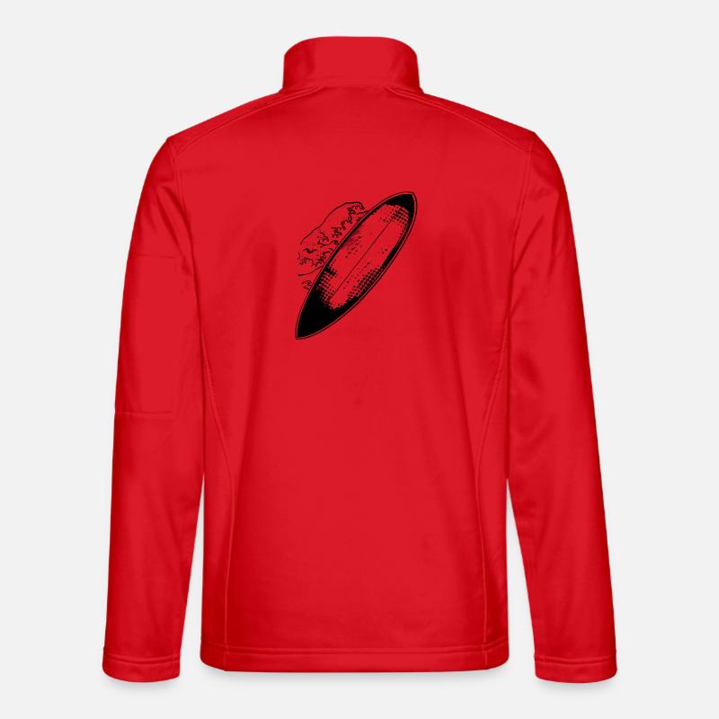Surfboard - Unisex Softshell Jacket - red