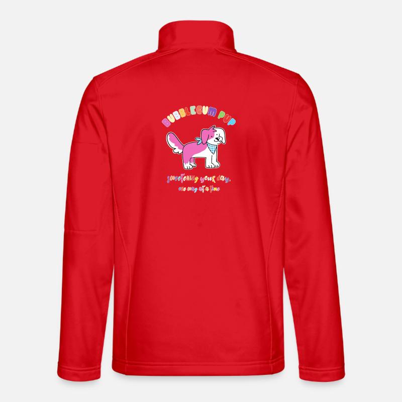 bubblegum pup - Unisex Softshell Jacket - red