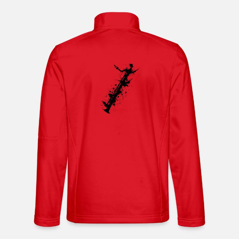 Flöte Graffiti - Unisex Softshelljacke - Rot