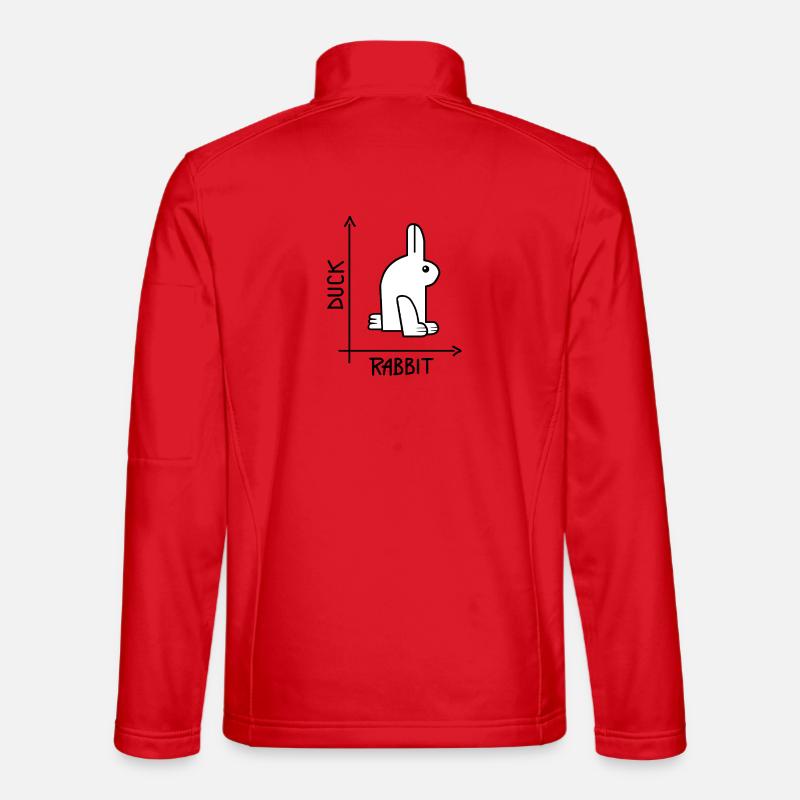 Duck or rabbit Optical Illusion Unisex Softshell Jacket
