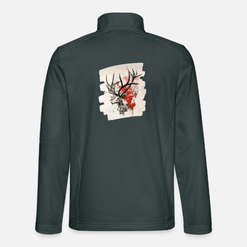 Deer with antlers Unisex Softshell Jacket