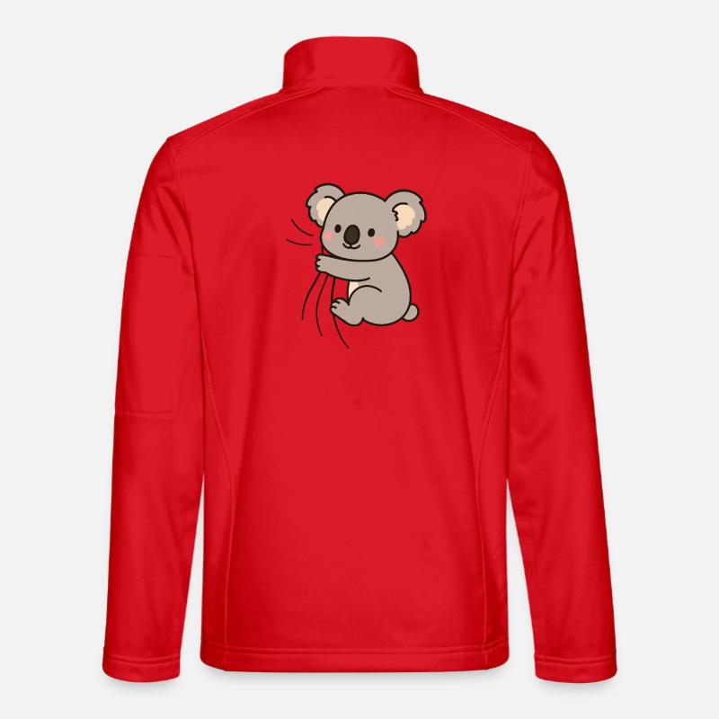 Dear little koala - Unisex Softshell Jacket - red