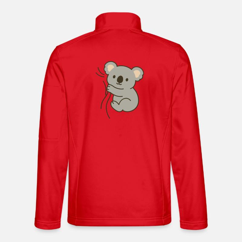 Cuddly koala - Unisex Softshell Jacket - red