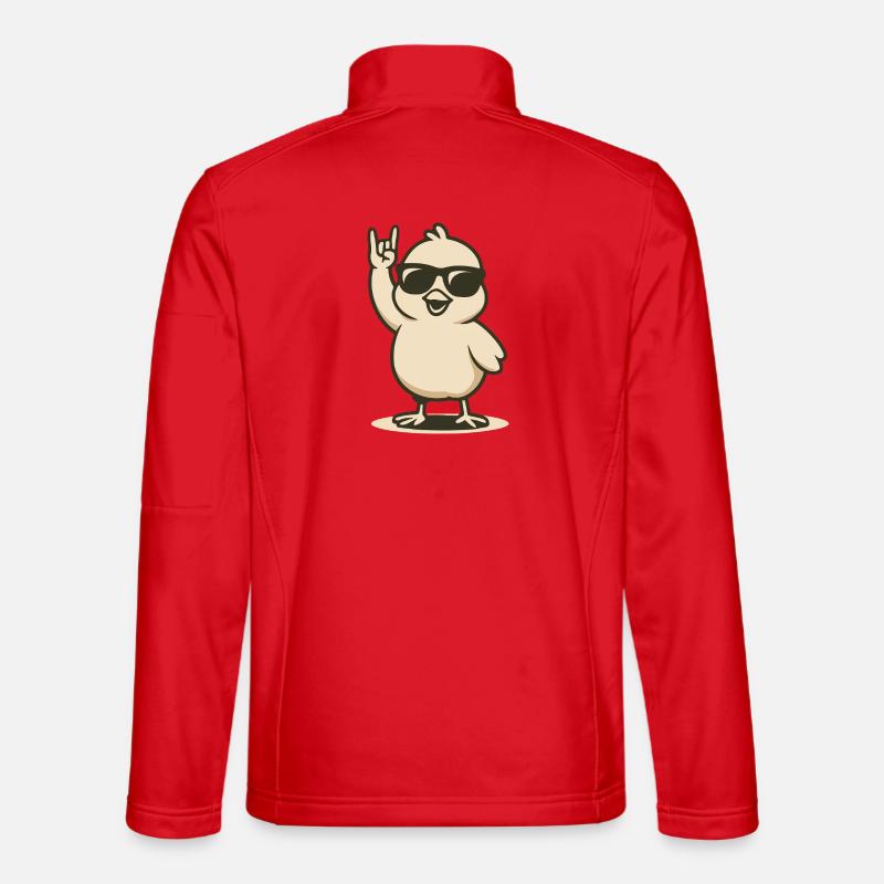Chick’n’Roll - Unisex Softshelljacke - Rot