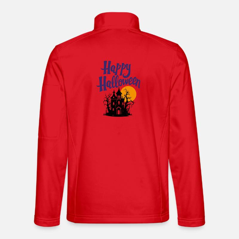 Fröhliches Halloween - Unisex Softshelljacke - Rot