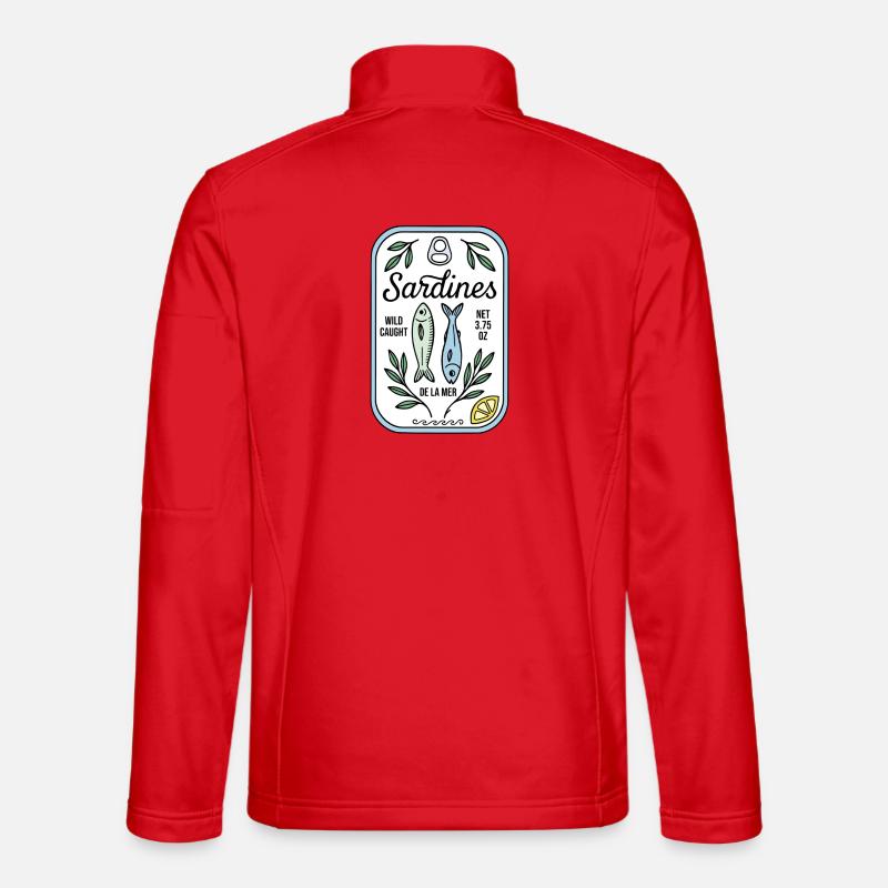 Sardinen - Unisex Softshelljacke - Rot