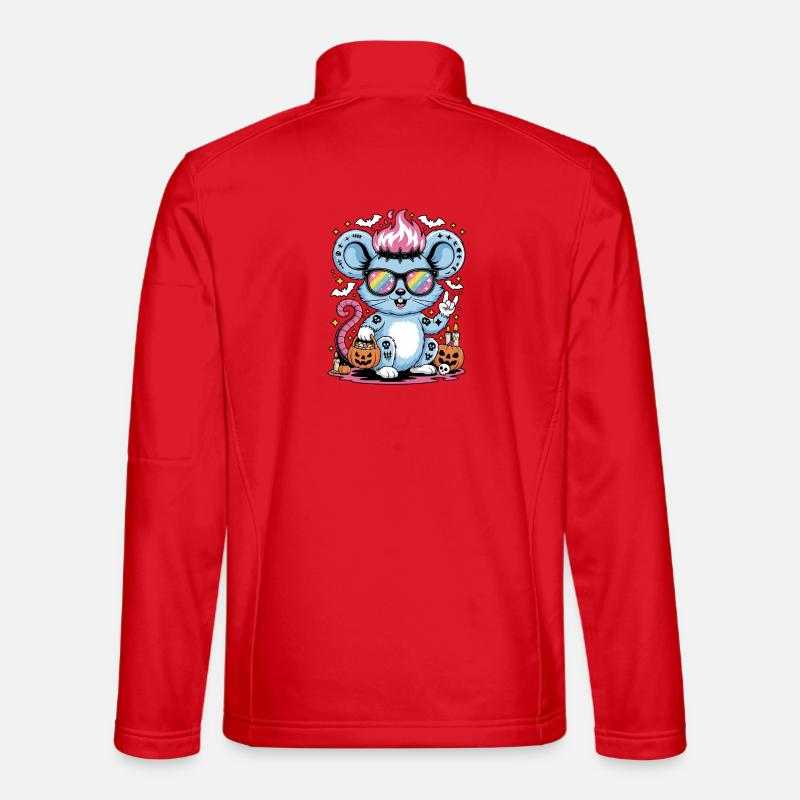 Rocker Mouse Halloween Rat Unisex Softshell Jacket