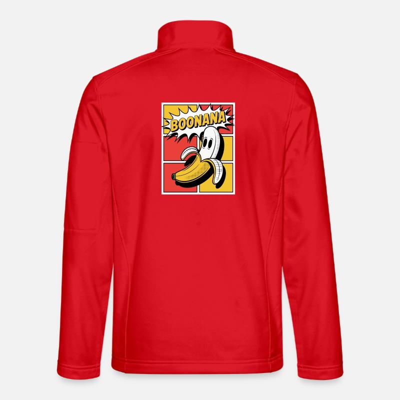 Boonana Halloween Banana - Unisex Softshell Jacket - red