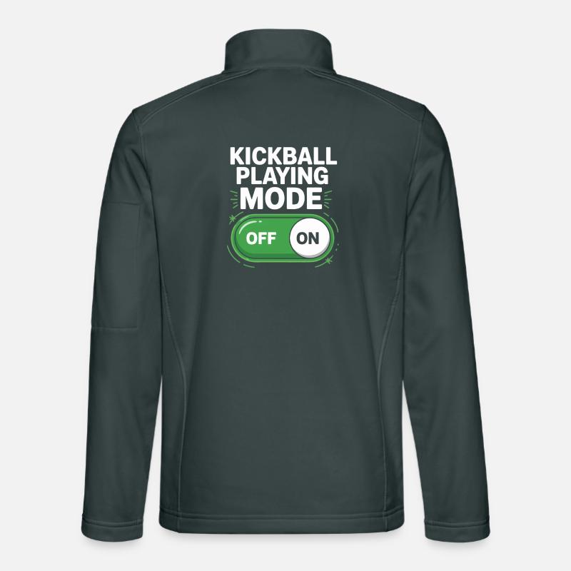 Mode de jeu Kickball activé désactivé Veste en tissu softshell Unisexe