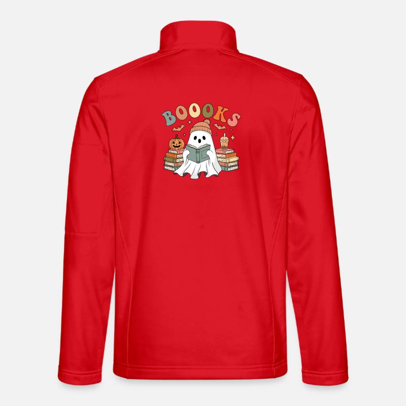 Lesender Geist Halloween - Unisex Softshelljacke - Rot