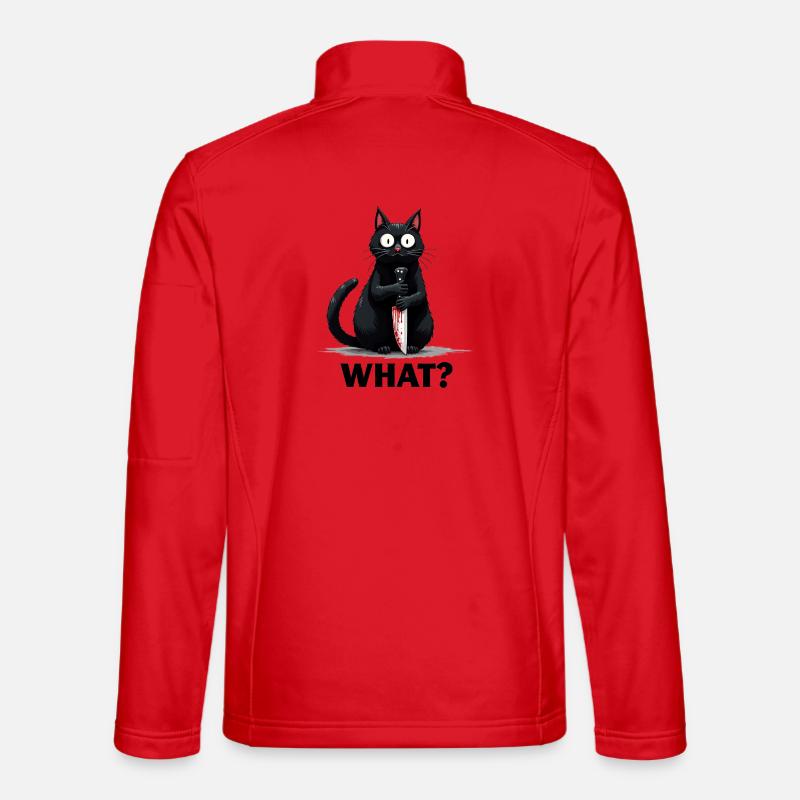 WHAT? Killer-Katze - Unisex Softshelljacke - Rot