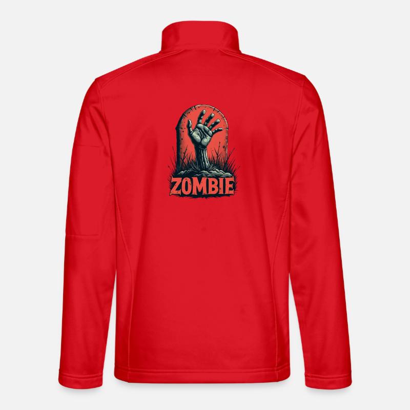Apokalypse Zombie Hand - Unisex Softshelljacke - Rot