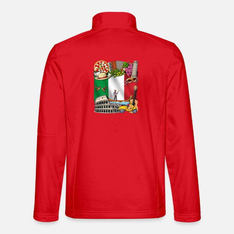 Italy - Unisex Softshell Jacket - red