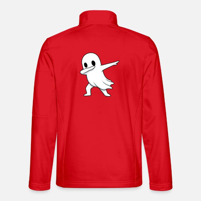 Geist Dab lustiges Halloween Design Unisex Softshelljacke