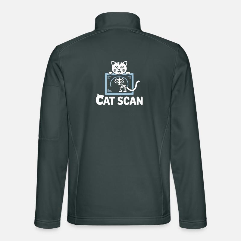 Cat Scan Graphique à rayons X pour chat Veste en tissu softshell Unisexe