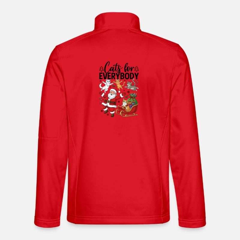Cats for everybody - Unisex Softshell Jacket - red
