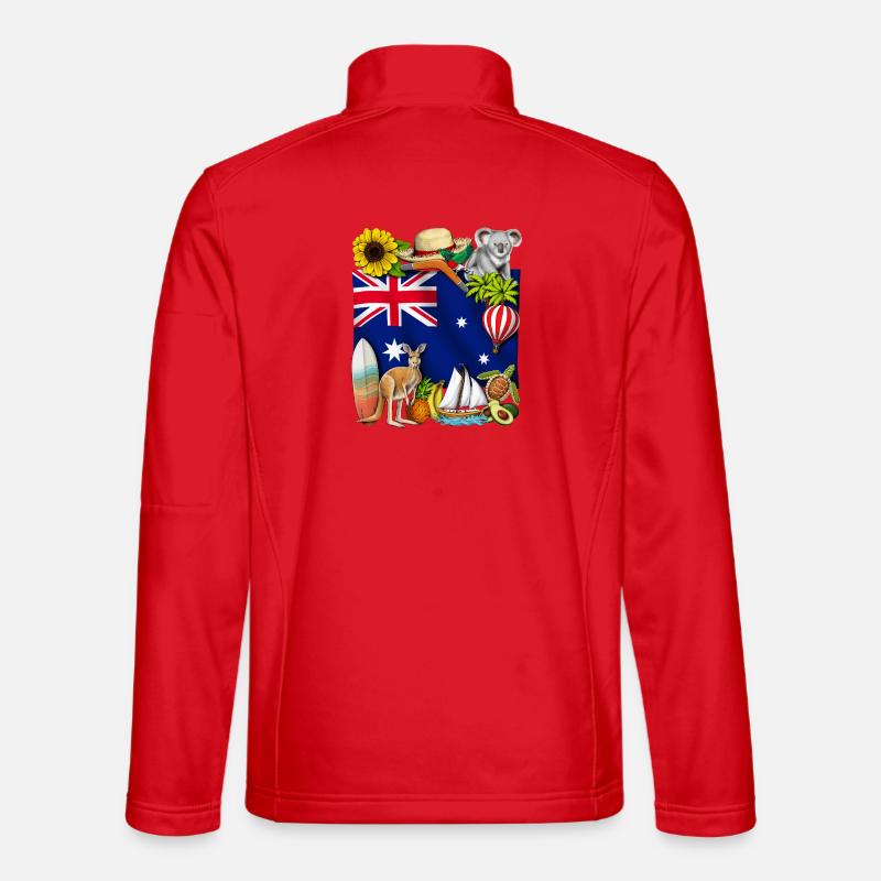 Australia - Unisex Softshell Jacket - red
