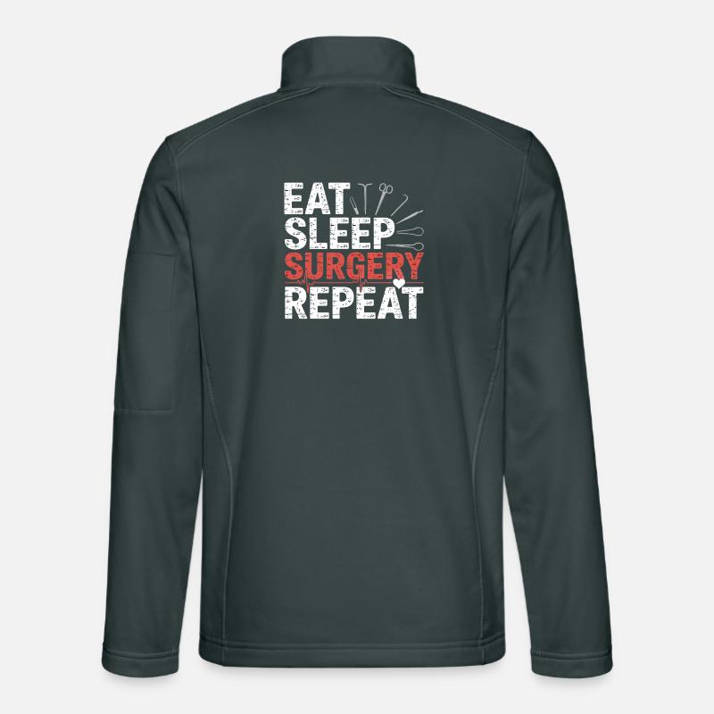 Eat Sleep Surgery Repeat Unisex Softshell Jacket