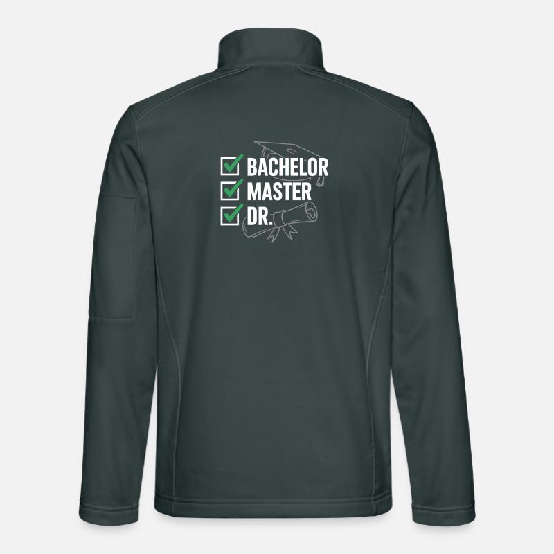 Abschlussbanner Bachelor Master Dr Unisex Softshelljacke