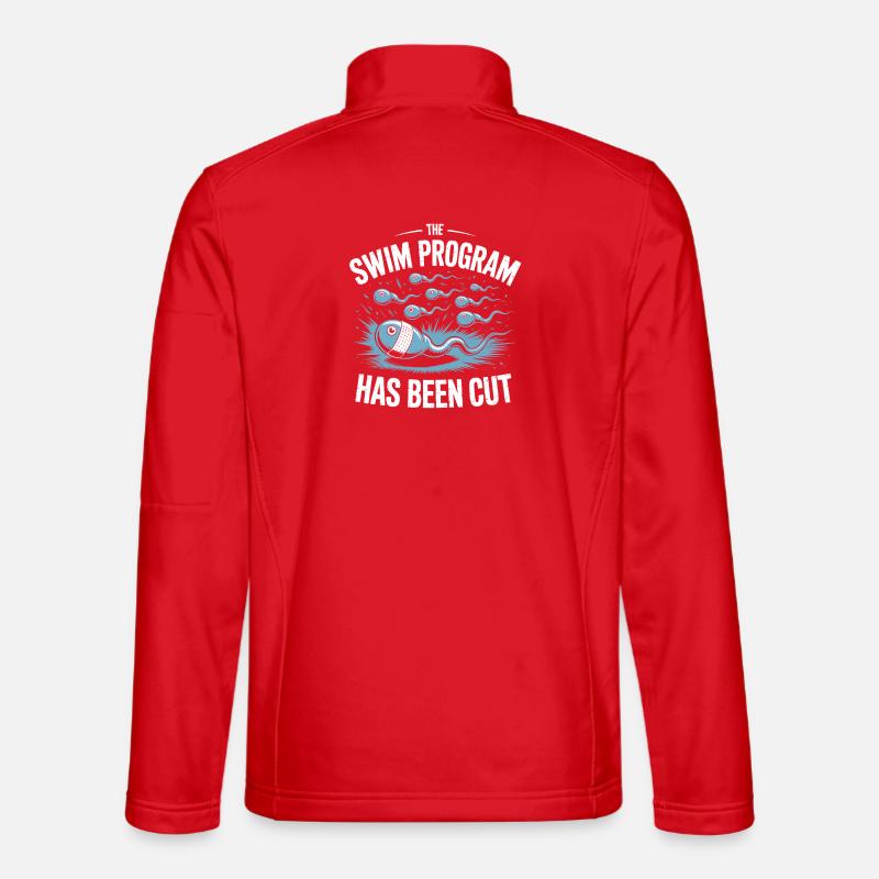 Schwimmprogramm wurde beendet - Unisex Softshelljacke - Rot