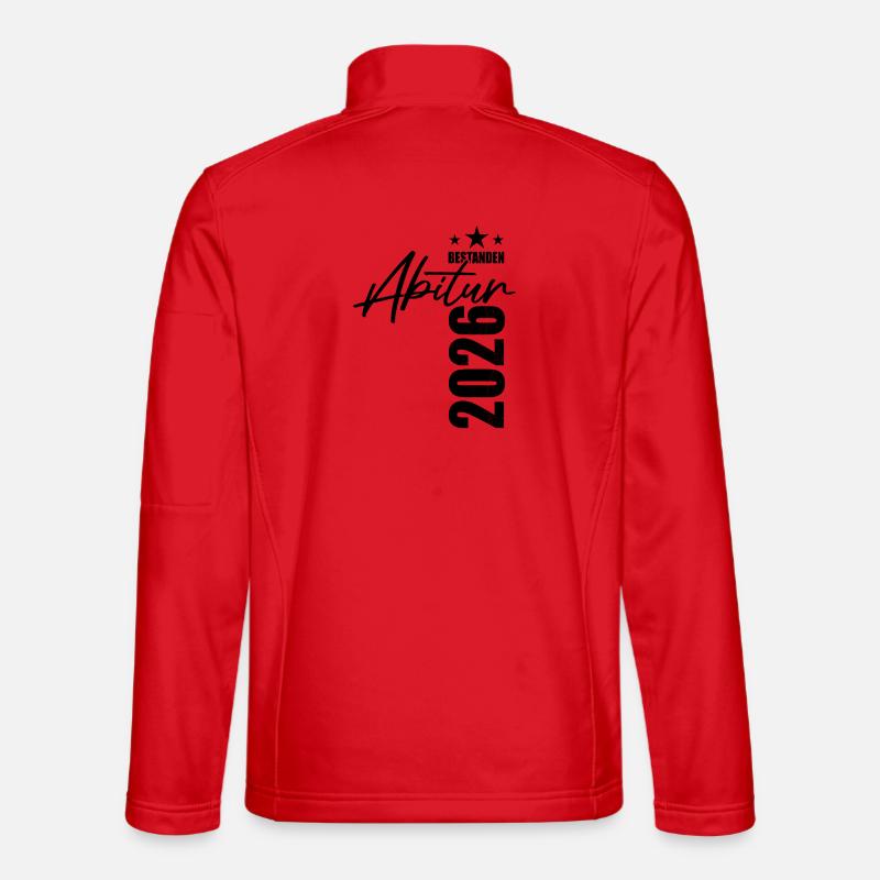 Abitur passed in 2026 - exam - success - Unisex Softshell Jacket - red