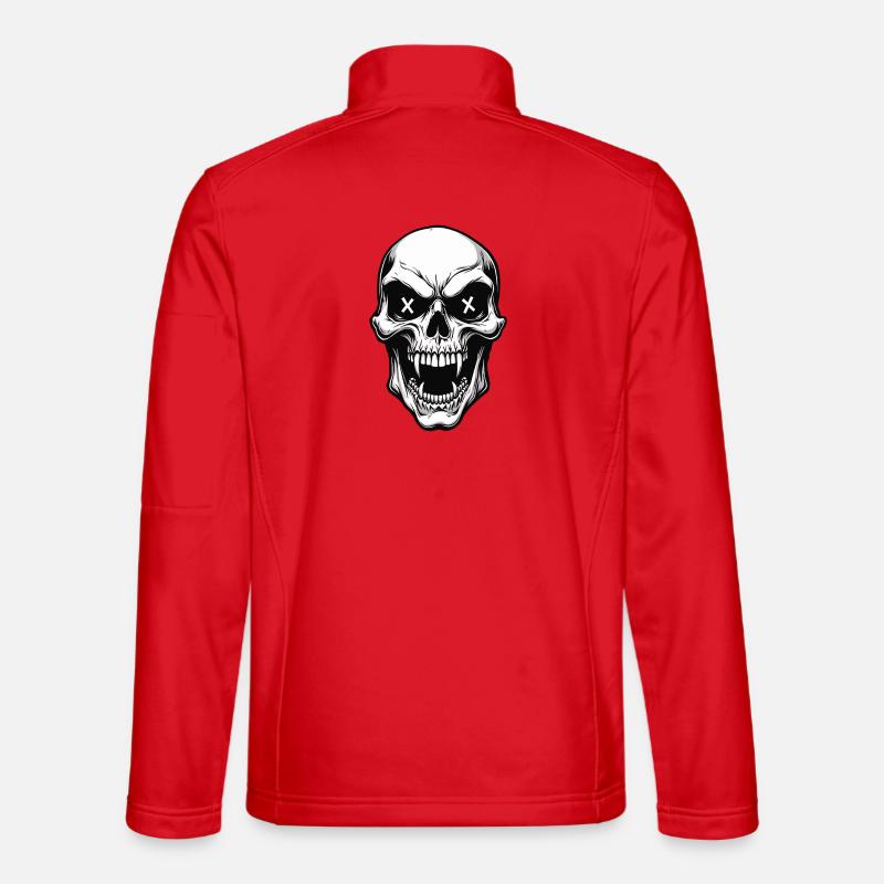 Vampire Skull Totenkopf X Augen Horror Unisex Softshelljacke