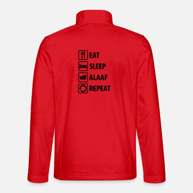 Eat Sleep Alaaf Repeat - Carnival, Shrovetide - Unisex Softshell Jacket - red