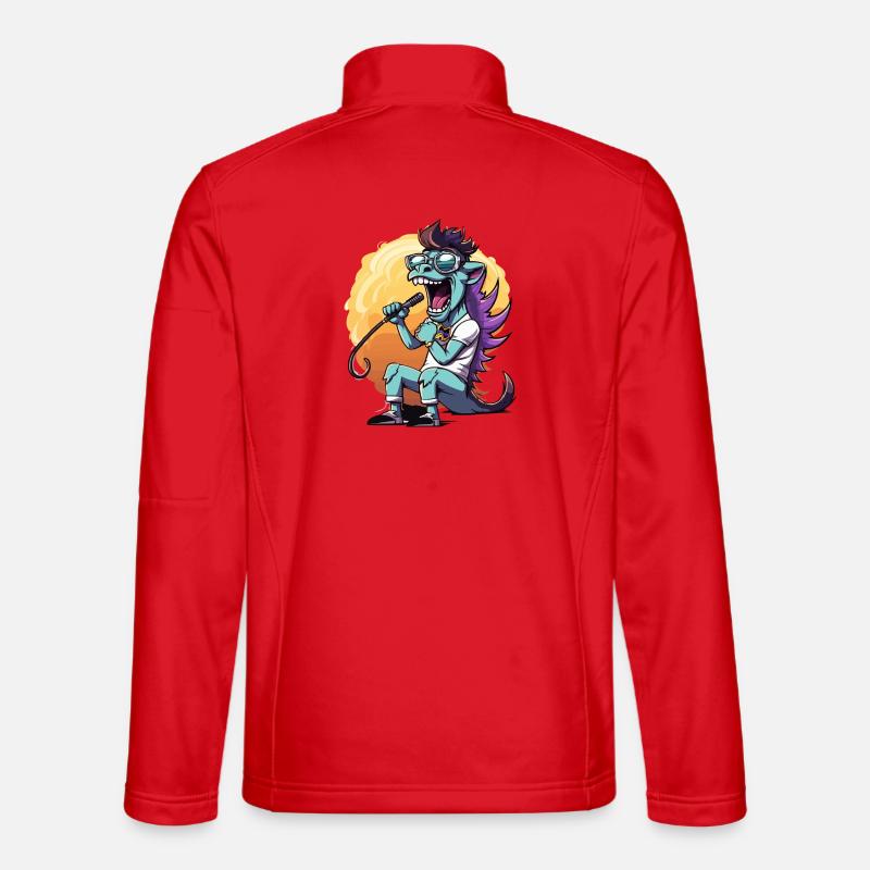 Sonnen-Stage-Drachen mit Mikro Unisex Softshelljacke