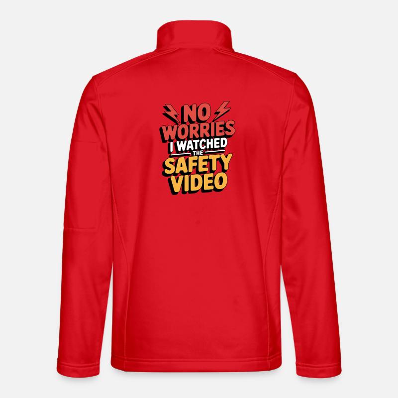 Don't worry – safety video memes - Unisex Softshell Jacket - red