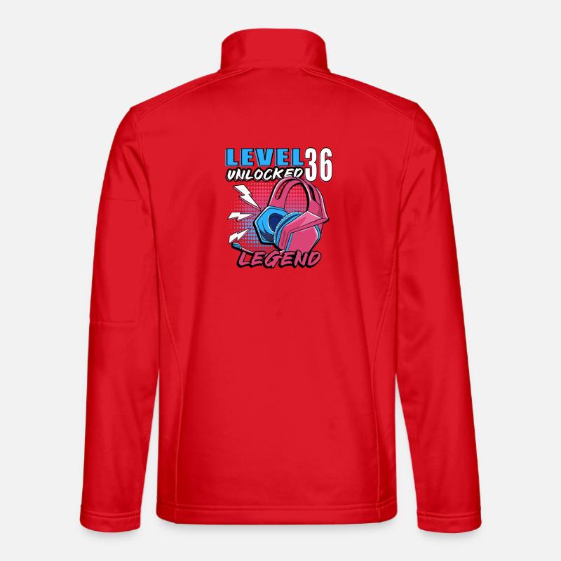 Level 36 Entsperrte Legende Kopfhörer - Unisex Softshelljacke - Rot
