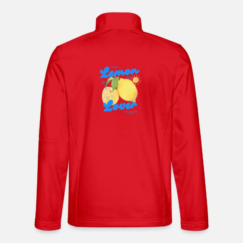 Zitrone Lemon Lover - Unisex Softshell Jacket - red