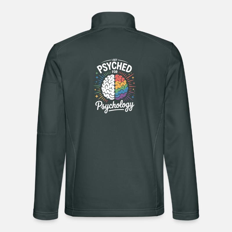 Psychédélique Psychedelic Brain Veste en tissu softshell Unisexe
