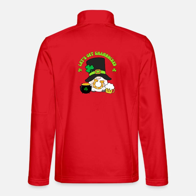 Lets Get Shamrocked Leprechaun Tee Unisex Softshell Jacket