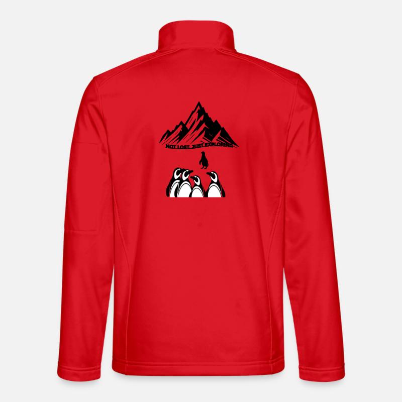 Black Shadow Claws Lineart - Unisex Softshell Jacket - red