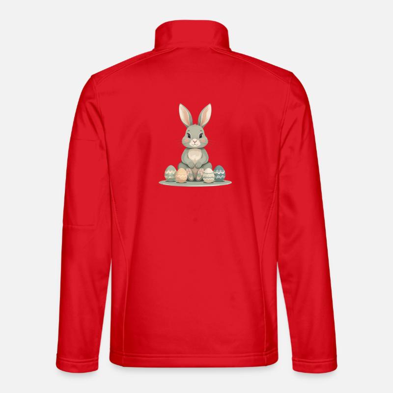 Pastellhase Ostereier - Unisex Softshelljacke - Rot