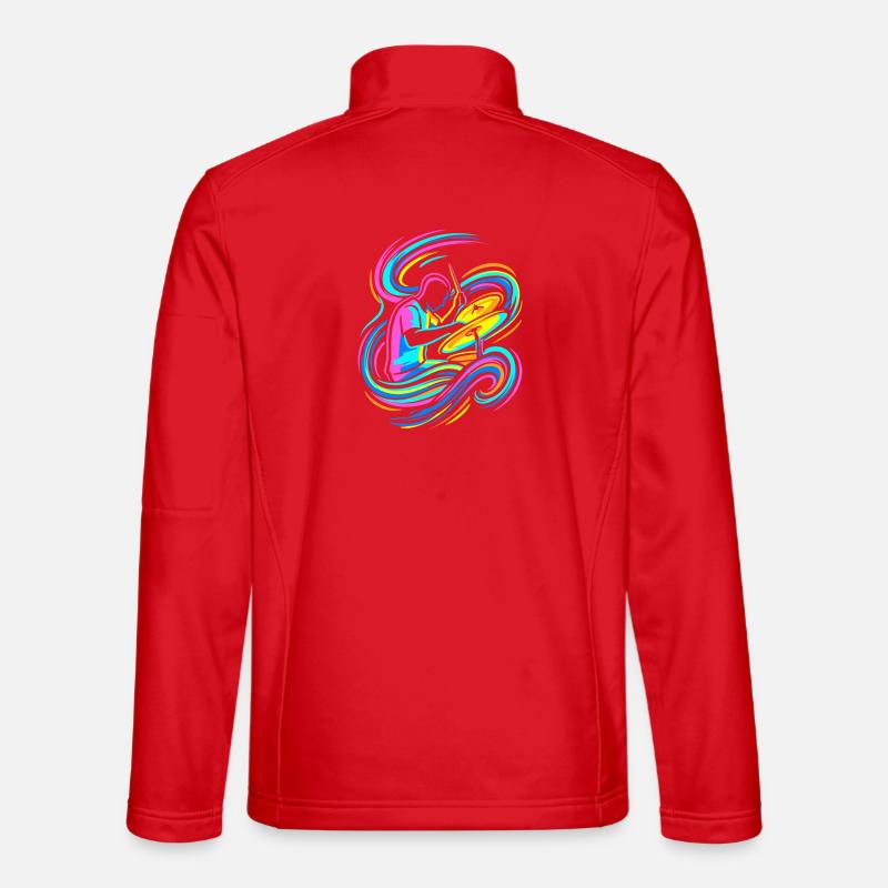 Bunter Trommler Unisex Softshelljacke